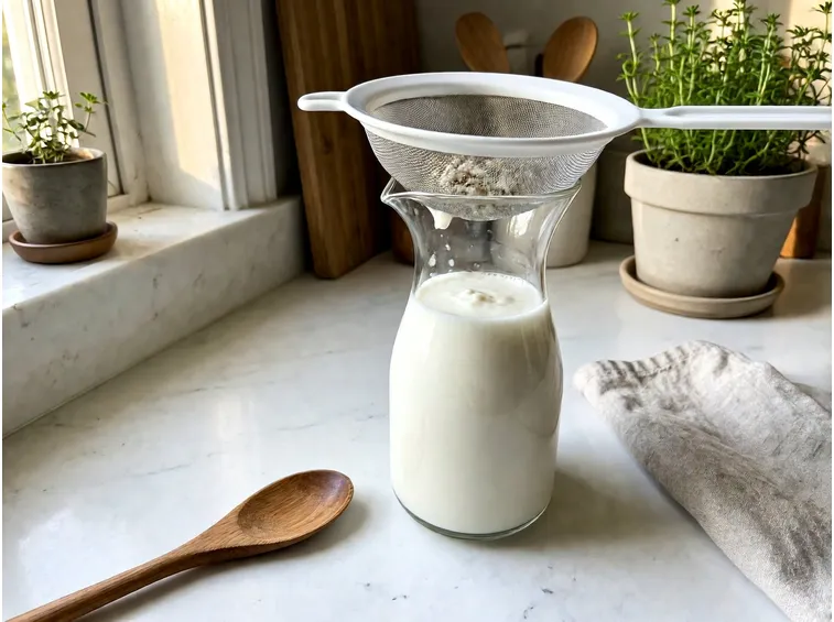 Filtrare, imbottigliare e conservare la bevanda in frigorifero