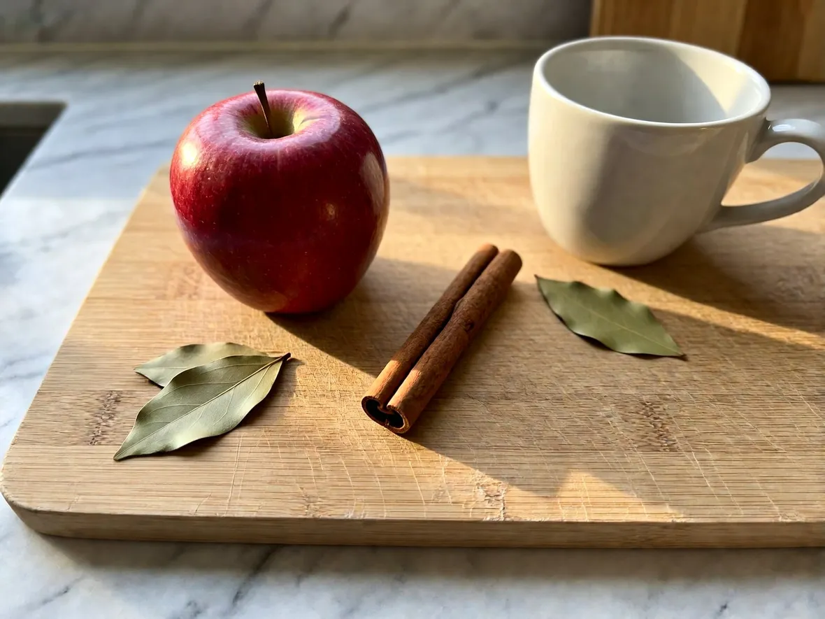 Mele nuove e cannella in stecca: cosa mettere in tazza