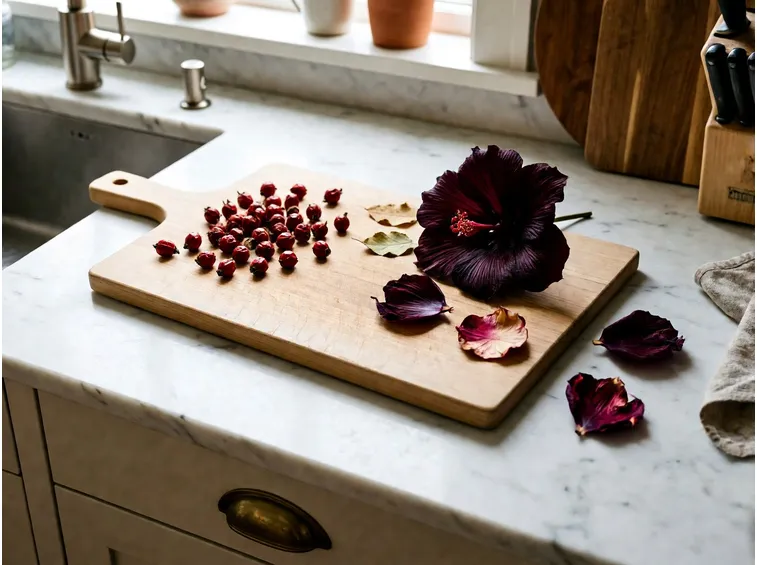 Scegliere rosa canina e ibisco per l'infuso autunnale