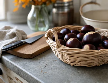 Scegliere e preparare le castagne: ammollo e incisione