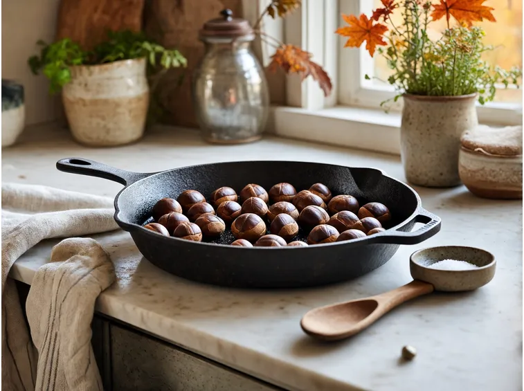Castagne in padella: come farle senza camino e conservarle