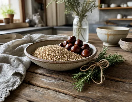 Gli ingredienti: quale farro e quali castagne scegliere