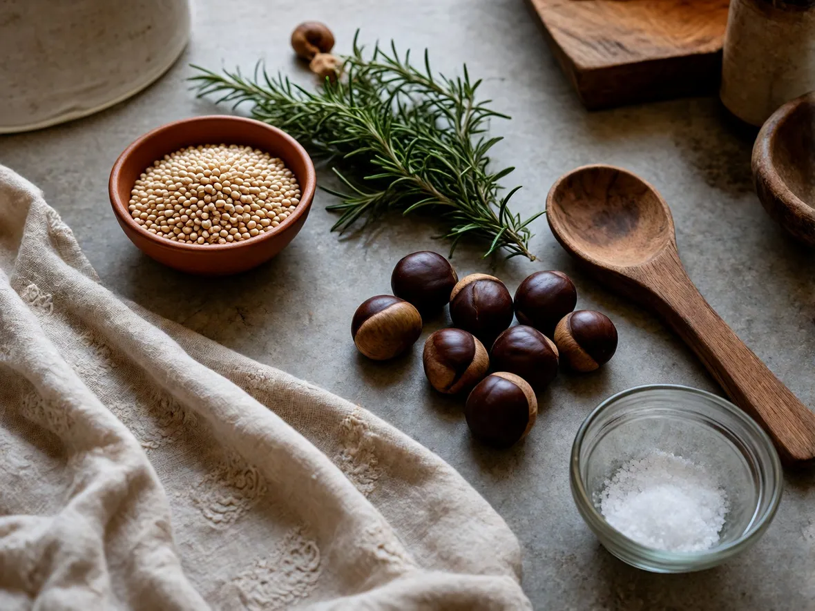 Gli ingredienti: quale farro e quali castagne scegliere