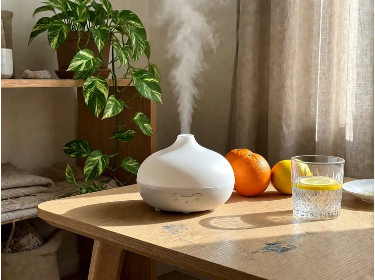 Oli essenziali di agrumi e verde in casa per ambienti più luminosi